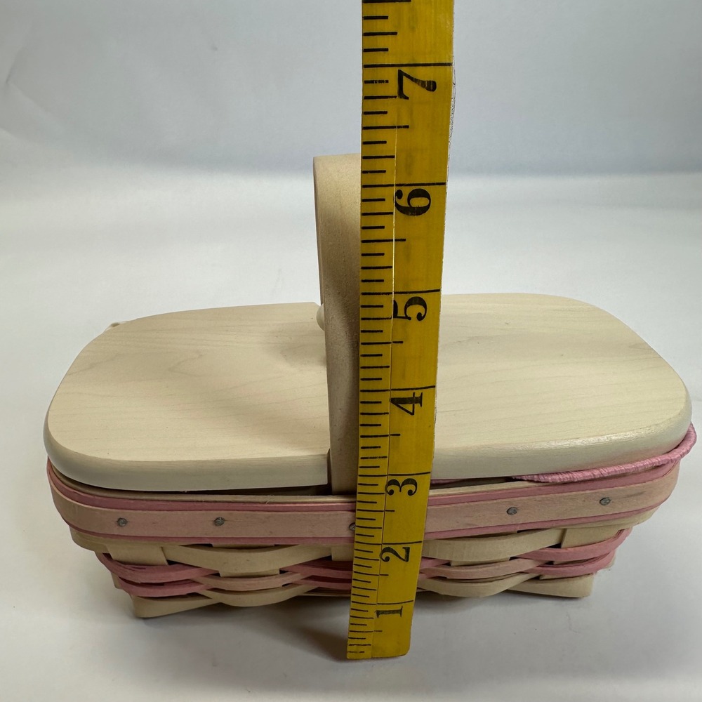 Longaberger 2000 Horizon of Hope Basket Wood Lid Liner Protector American Cancer - Picture 10 of 11